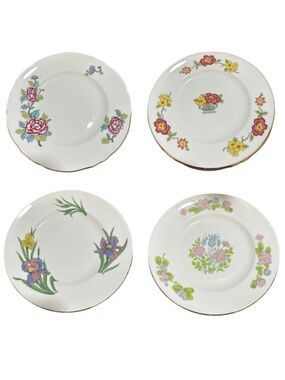 Beautiful Set of Four vintage Royal Staffordshire Luncheon Plates